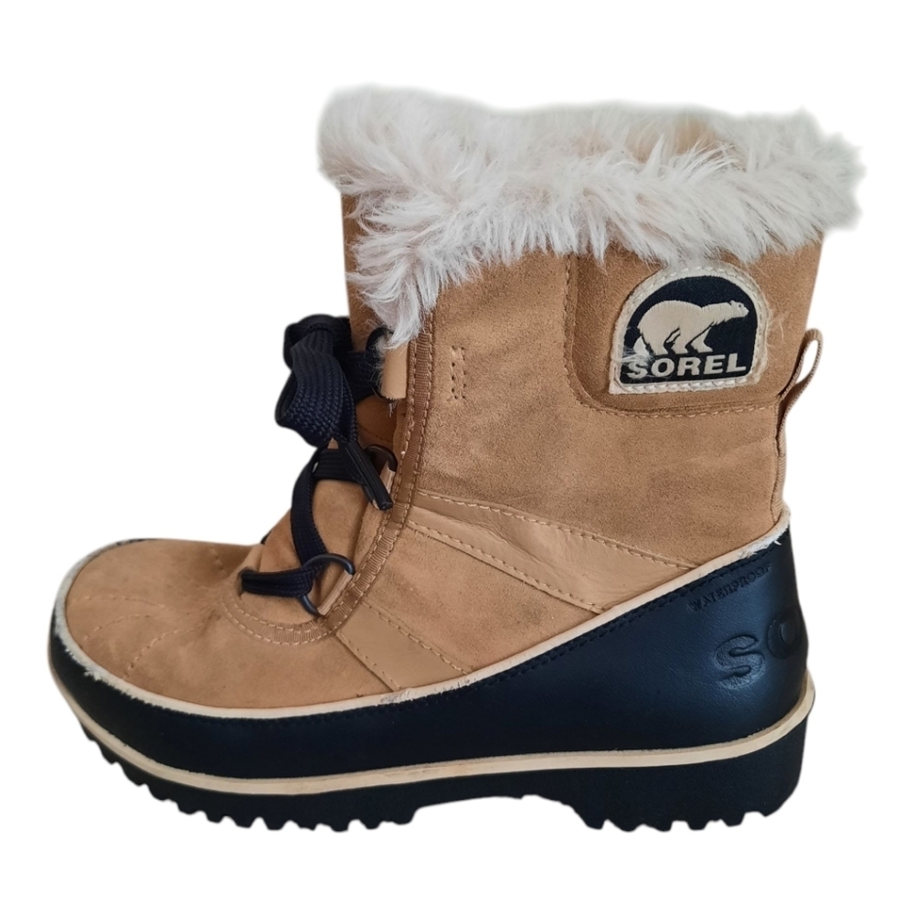 Sorel Tovoli II Suede Curry Tan Waterproof Winter Snow Boots NL2089-373 Size 5